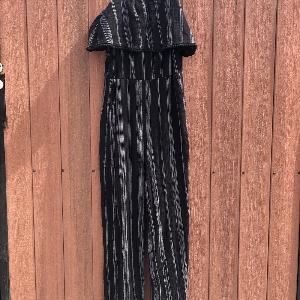 Striped romper dress